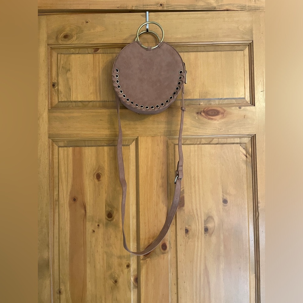 Anthropologie Marla Stitched Circle Bag